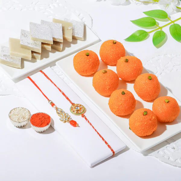 Bhaiya Bhabhi Rakhi with Sweet Bites