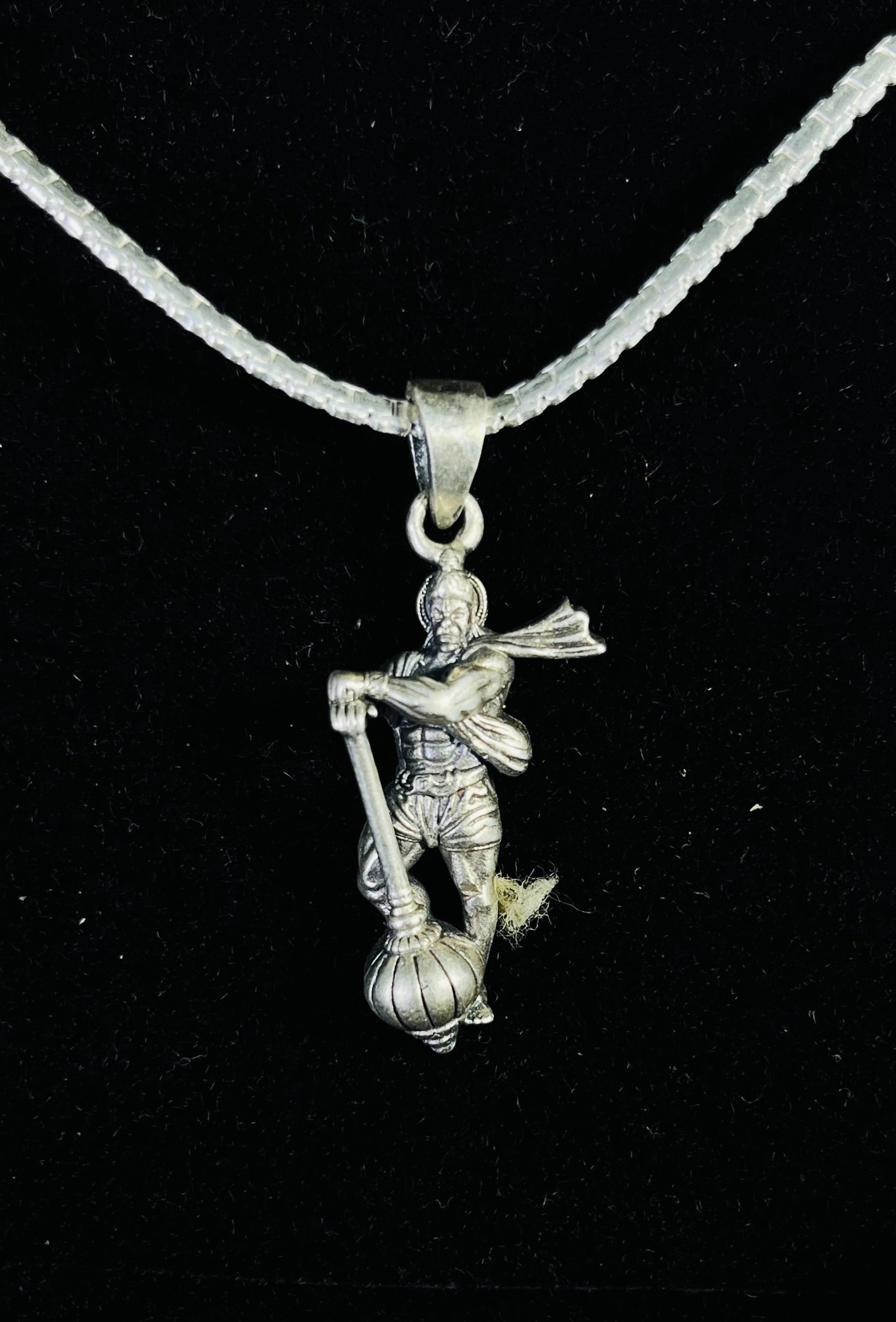 92.5 Sterling Silver Warrior Hanuman Pendant – Symbol of Strength & Protection