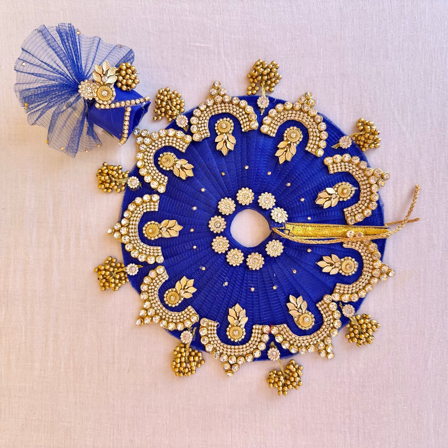 Royal Blue Heavy Laddu Gopal Dress