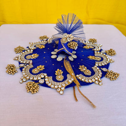 Royal Blue Heavy Laddu Gopal Dress