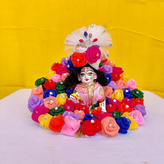 Multi Colour Flower Laddu Gopal Dress