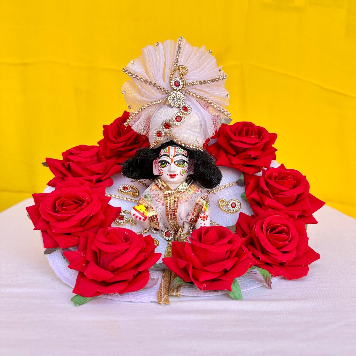 Red Rose Laddu Gopal Heavy Dresses