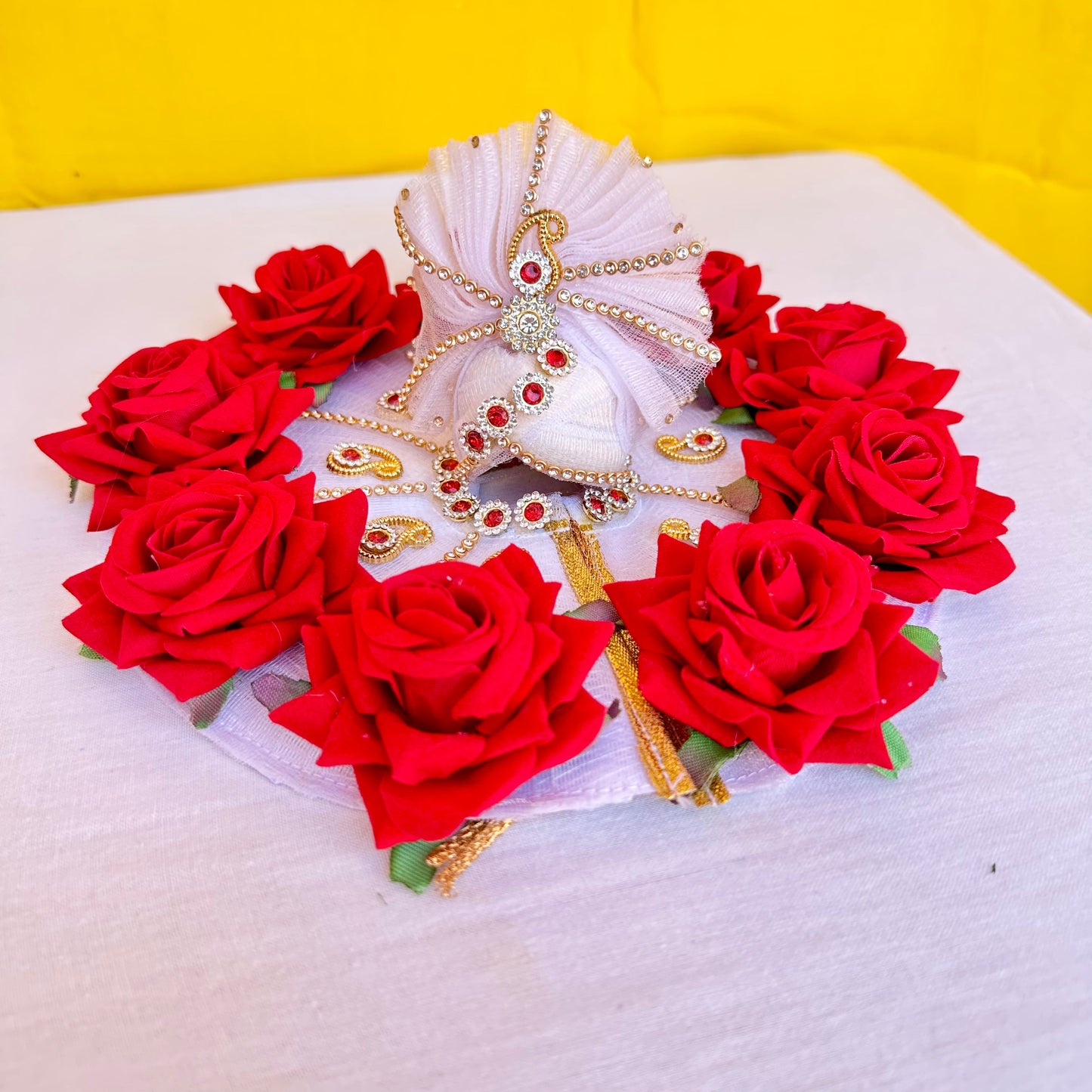 Red Rose Laddu Gopal Heavy Dresses