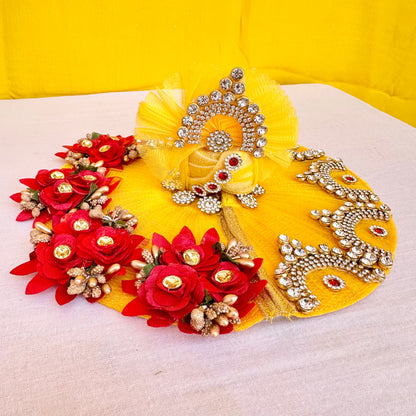 Beautiful Yellow Heavy Laddu Gopal Dress