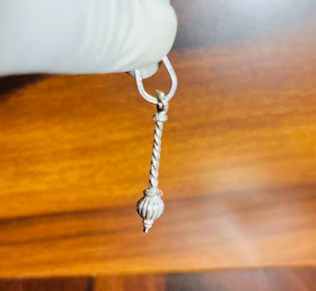 🛡️ Hanuman Gada Pendant – Pure Silver | Divine Mace of Strength & Devotion