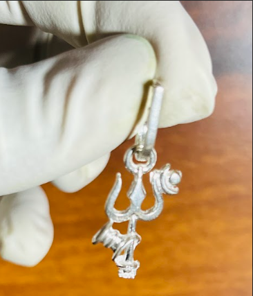 🔱 Trishul Om Damru Pendant – Pure Silver | Symbol of Shiva’s Energy & Protection