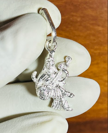 🎶 Maa Saraswati Pendant – Pure Silver | Veena Playing Goddess of Wisdom