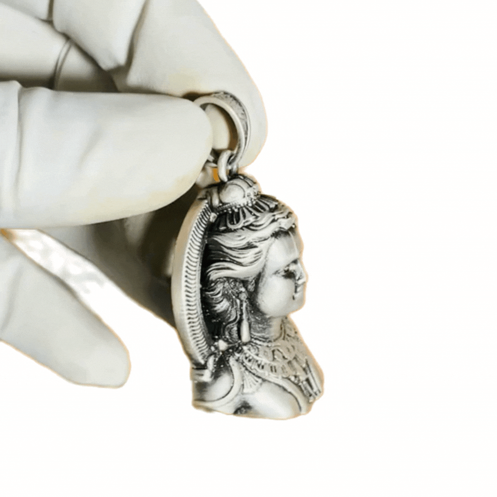 🏹 Ram Lalla Pendant – 925 Pure Silver | Divine Child Ram Murti Design