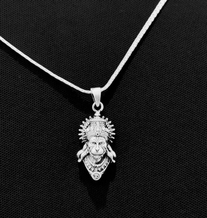 🔥 925 Pure Silver Hanuman Ji Pendant for Men & Women | Intricately Crafted | Lightweight & Durable 🔥